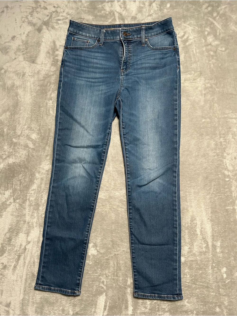 Chicos So Slimming Girlfriend Slim Ankle Jeans Women’s 8 1R Medium Wash Denim